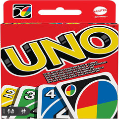 UNO - Classic Colour & Number Matching Card Game - 112 Cards - Customizable & Erasable Wild - Special Action Cards Included - Gift for Kids 7+, W2087
