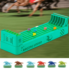 Hot Sale! Electric Horse Racing Game, Horse Racing Table Game Table Football Games, with 6 Horses Game Chessboard Finish Line Race Game Board, Gifts for Kids